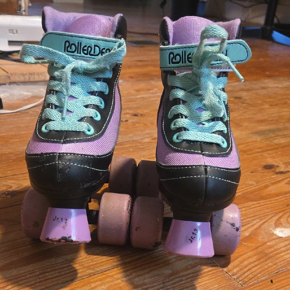 Roller Derby Purple and Black Roller Skates